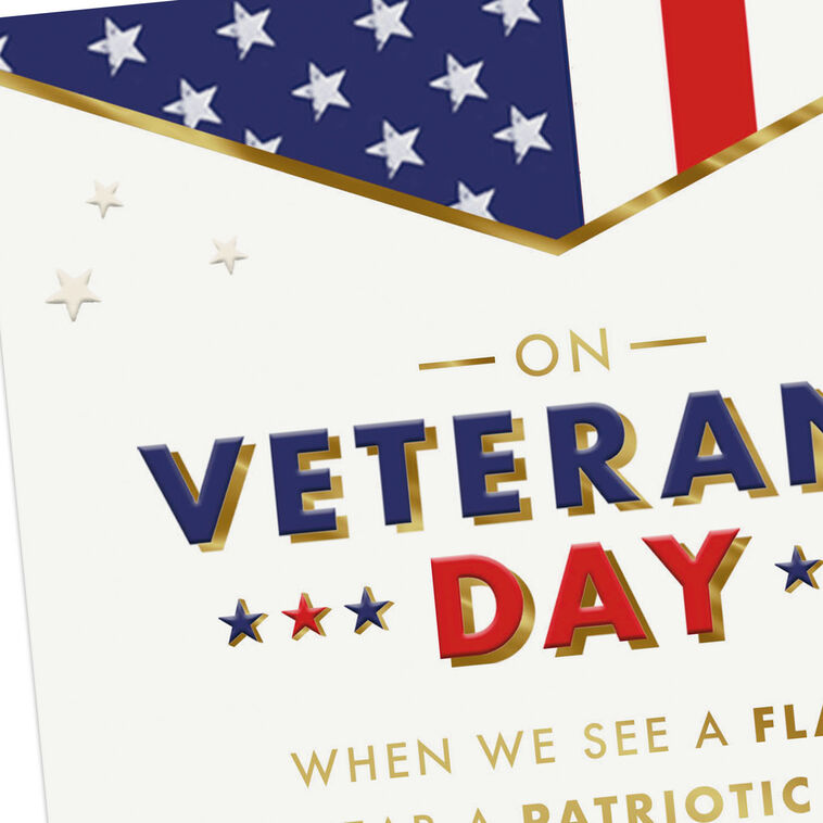 Hallmark Thank You For Your Service Veterans Day Card