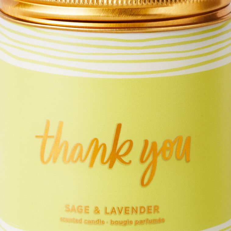 Hallmark Thank You Scented Single-Wick Jar Candle 7 Oz