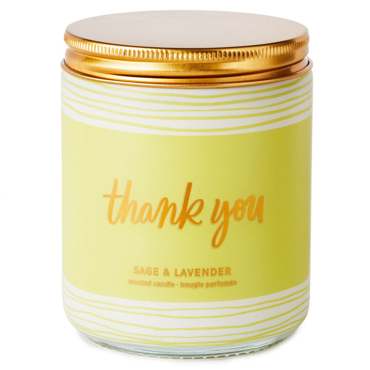 hallmark Thank You Scented Single-Wick Jar Candle 7 oz
