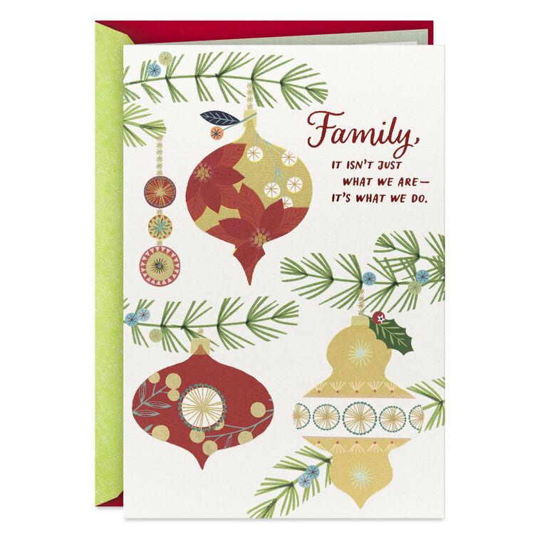 hallmark Thankful for All We Share Christmas Card for Family