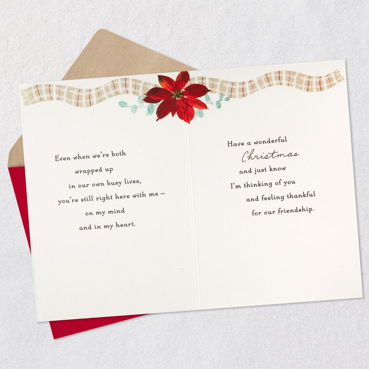 Hallmark Thankful For Our Friendship Christmas Card For Friend