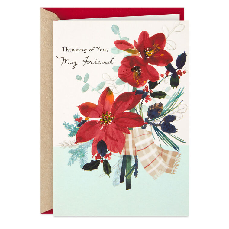 hallmark Thankful for Our Friendship Christmas Card for Friend