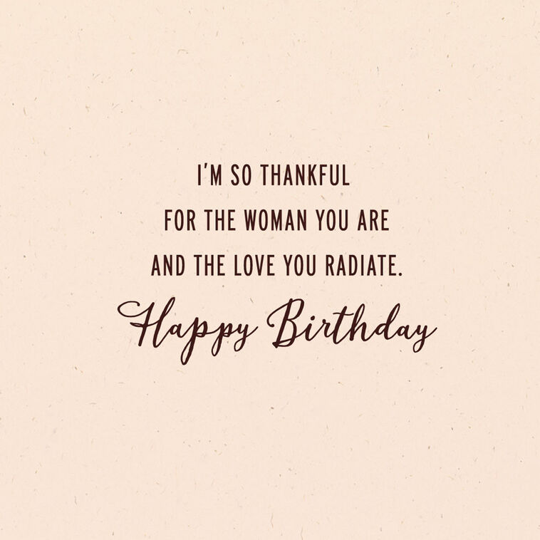 Hallmark Thankful For The Woman You Are Birthday Card For Sister