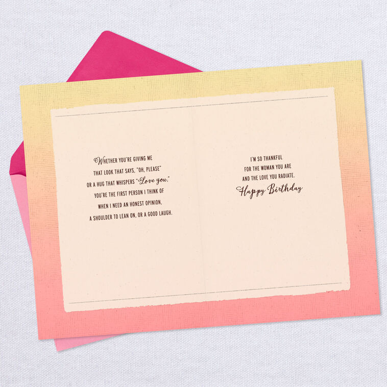 Hallmark Thankful For The Woman You Are Birthday Card For Sister