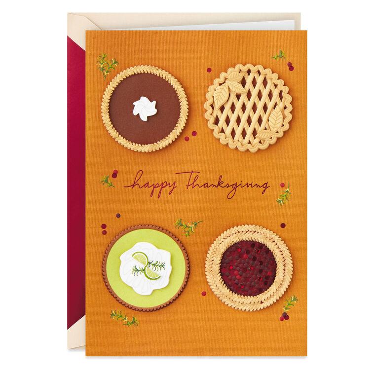 hallmark Thankful for You (and Pie) Thanksgiving Card