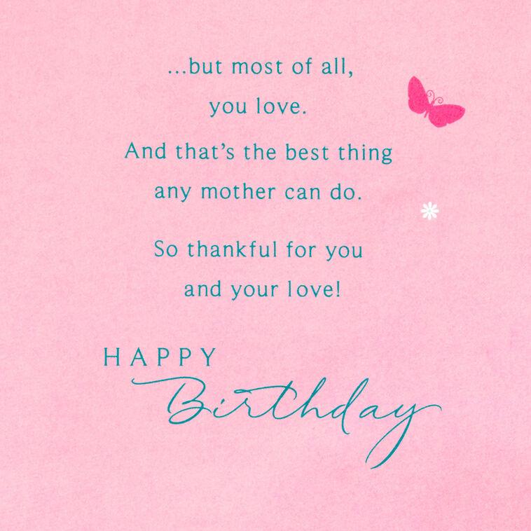 Hallmark Thankful For You Butterfly Birthday Card For Mom