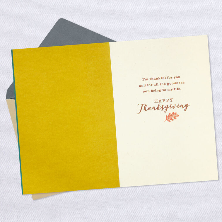 Hallmark Thankful For You Fall Leaves Thanksgiving Card