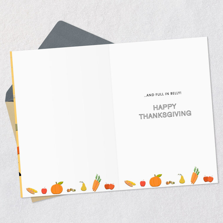 Hallmark Thankful In Heart And Full In Belly Thanksgiving Card