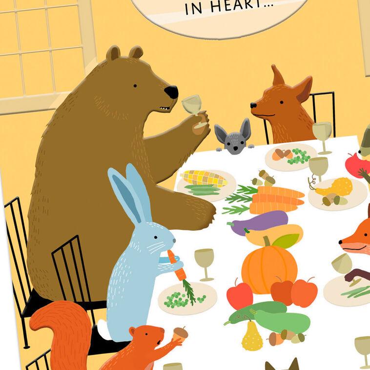 Hallmark Thankful In Heart And Full In Belly Thanksgiving Card