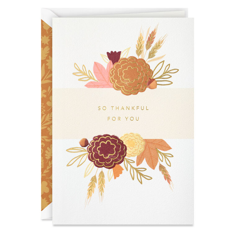 hallmark Thankful This Year and Every Year Thanksgiving Card