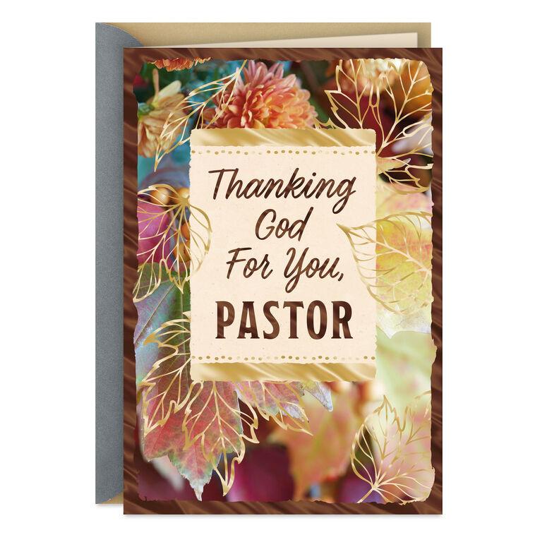hallmark Thanking God for You Religious Clergy Appreciation Card for Pastor