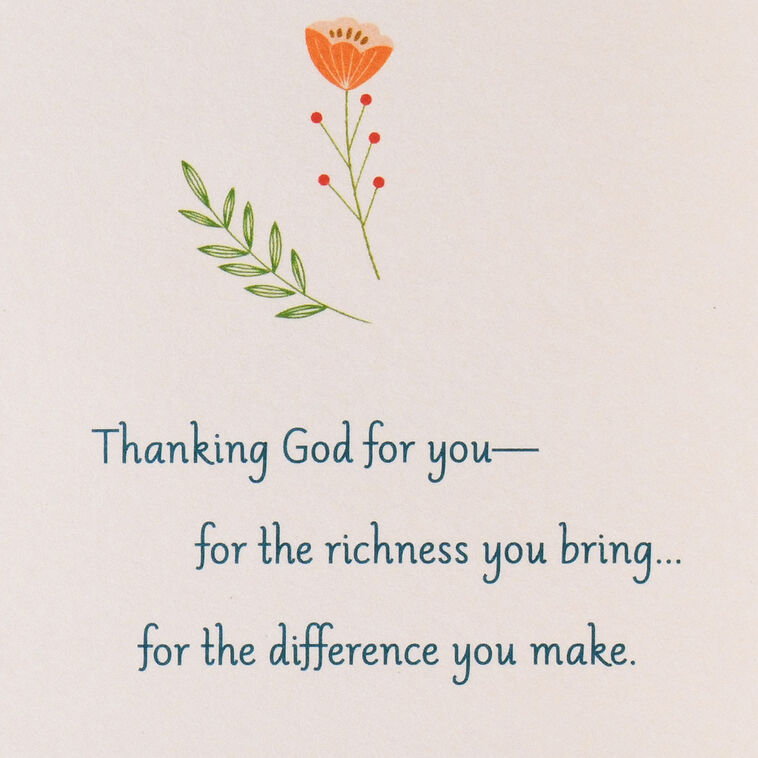 Hallmark Thanking God For You Religious Friendship Card