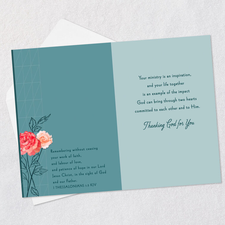 Hallmark Thanking God For You Religious Thank You Card For Pastor And Wife