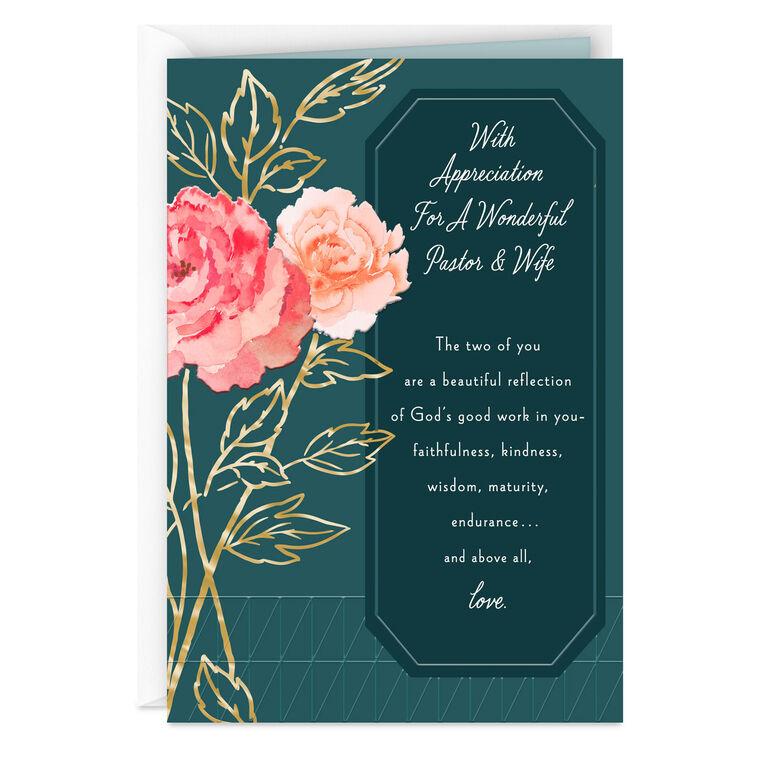 hallmark Thanking God for You Religious Thank You Card for Pastor and Wife