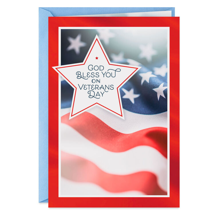 hallmark Thanking God for You Religious Veterans Day Card