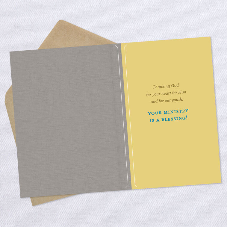 Hallmark Thanking God For Your Heart Religious Clergy Appreciation Card For Youth Minister