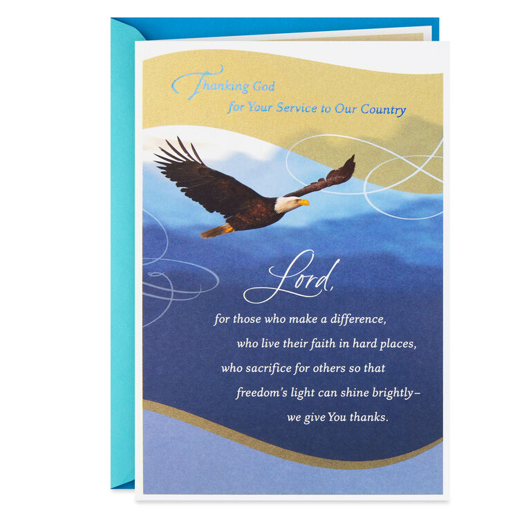 hallmark Thanking God for Your Service Religious Veterans Day Card