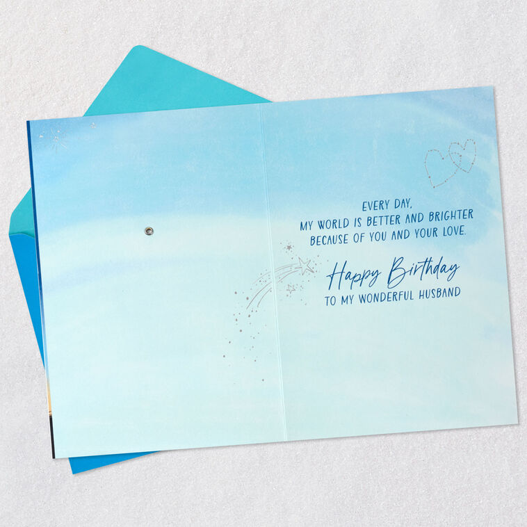 Hallmark Thanking My Lucky Stars For You Birthday Card For Husband With Spinner Wheel