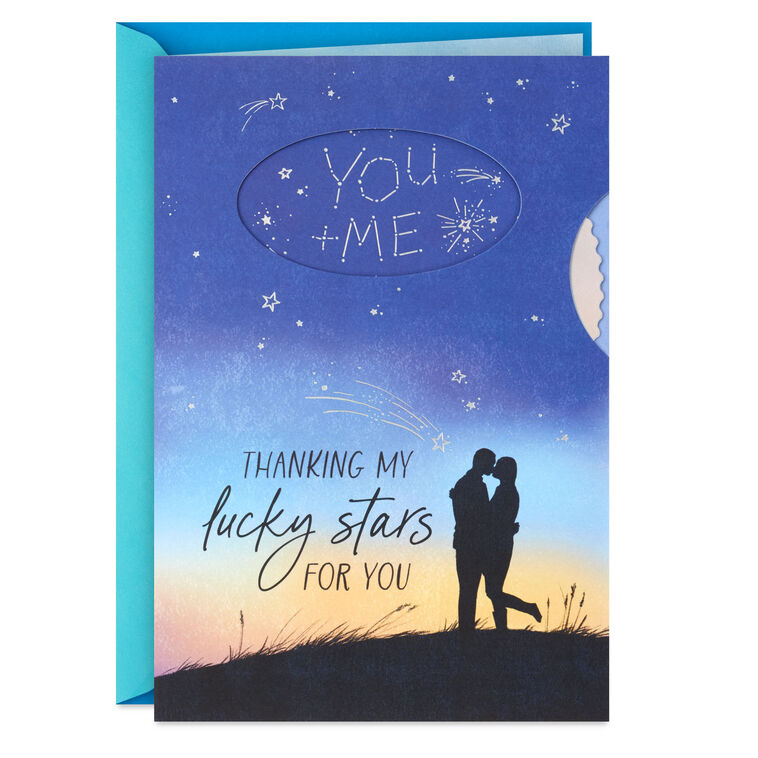 hallmark Thanking My Lucky Stars for You Birthday Card for Husband With Spinner Wheel