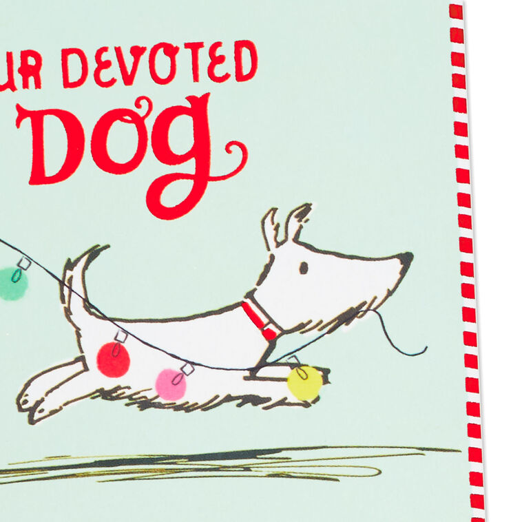 Hallmark Thanks For All You Do Christmas Card From The Dog