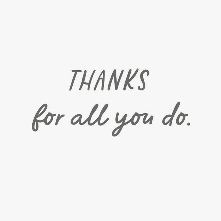 Hallmark Thanks For All You Do Thank You Card For Caregiver