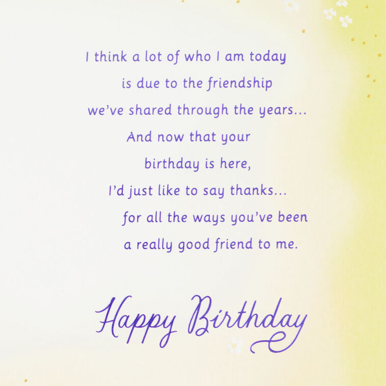 Hallmark Thanks For Being A Really Good Friend Birthday Card