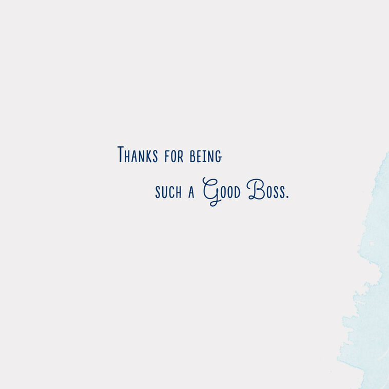 Hallmark Thanks For Being Such A Good Boss Boss's Day Card