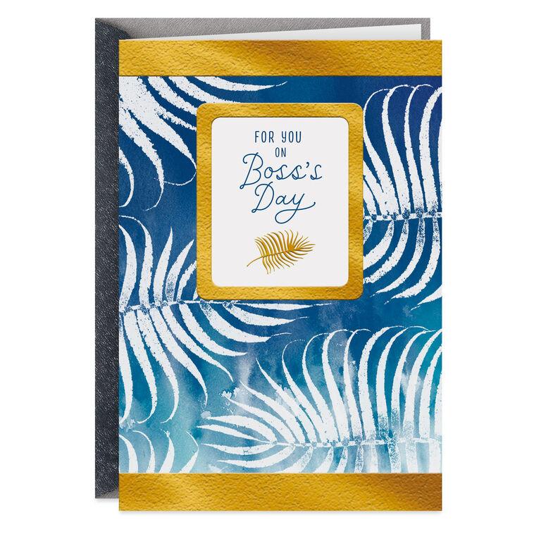 hallmark Thanks for Being Such a Good Boss Boss's Day Card