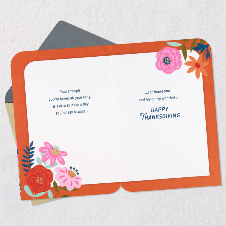 Hallmark Thanks For Being You And Being Wonderful Thanksgiving Card For Daughter