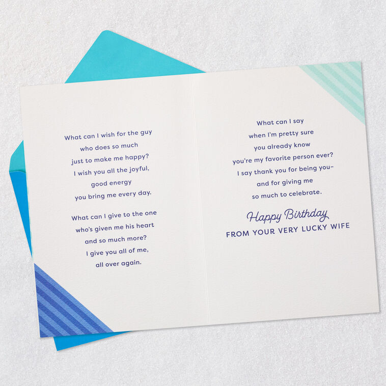 Hallmark Thanks For Being You Birthday Card For Husband From Wife