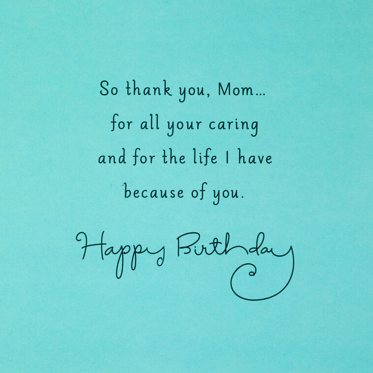Hallmark Thanks For Your Love And Caring Birthday Card For Mom
