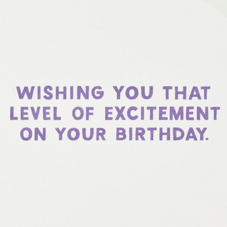 Hallmark That Level Of Excitement Funny Birthday Card