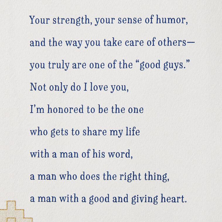 Hallmark The Amazing Man I Love Anniversary Card For Husband