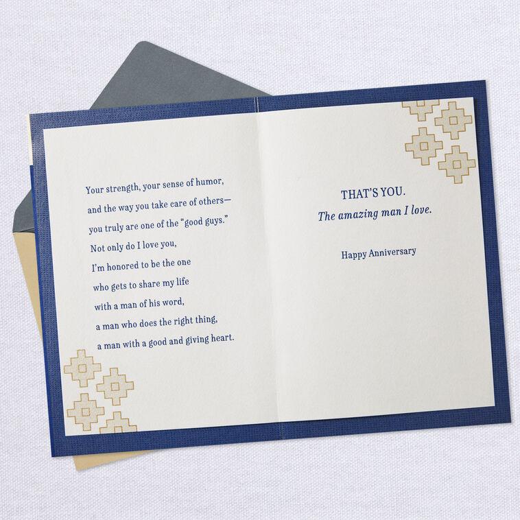 Hallmark The Amazing Man I Love Anniversary Card For Husband