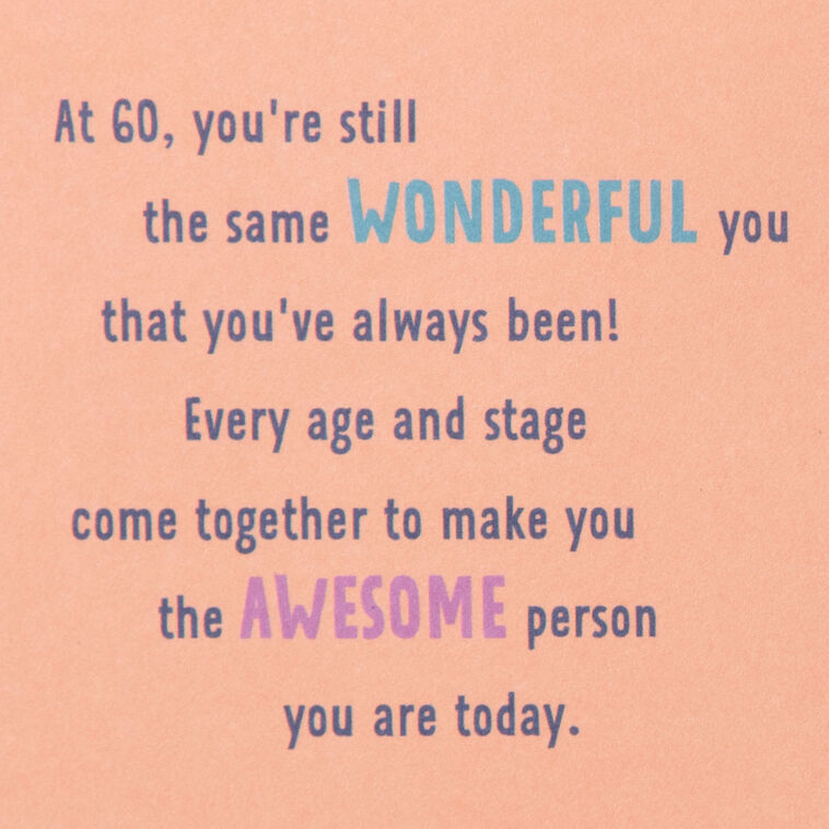 Hallmark The Awesome Person You Are 60th Birthday Card