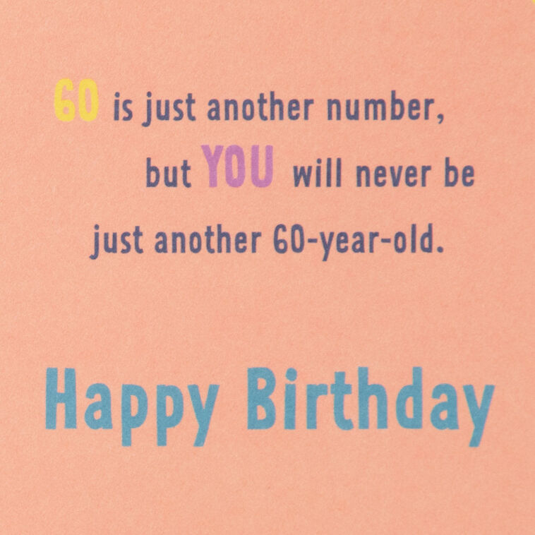 Hallmark The Awesome Person You Are 60th Birthday Card