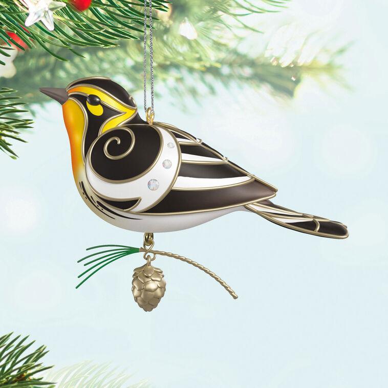 Hallmark The Beauty Of Birds Blackburnian Warbler Ornament