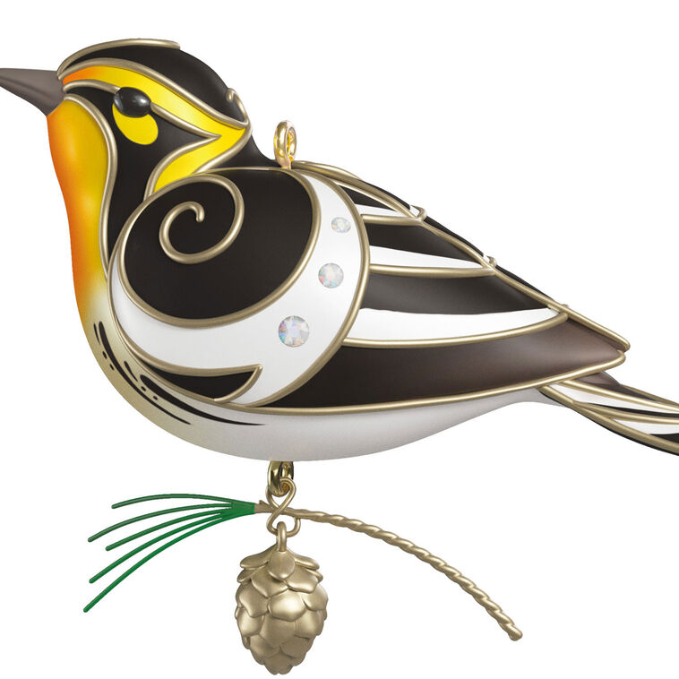 Hallmark The Beauty Of Birds Blackburnian Warbler Ornament