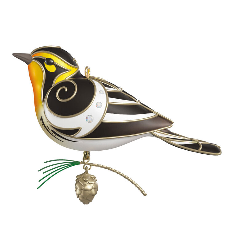 hallmark The Beauty of Birds Blackburnian Warbler Ornament
