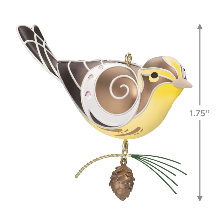 Hallmark The Beauty Of Birds Lady Blackburnian Warbler Ornament