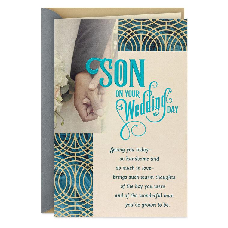 hallmark The Beginning of a Beautiful Future Wedding Card for Son