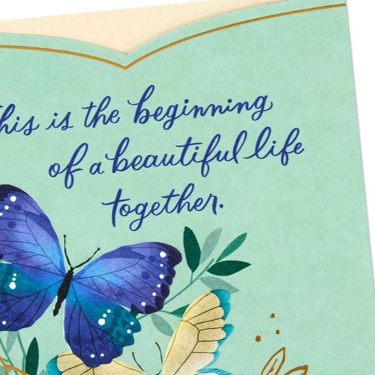 Hallmark The Beginning Of A Beautiful Life Together Wedding Card