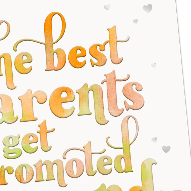 Hallmark The Best Parents Get Promoted To Grandparents New Baby Card