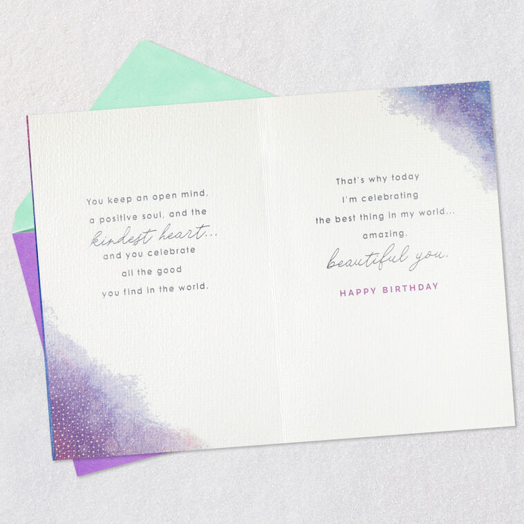 Hallmark The Best Thing In My World Birthday Card For Wife