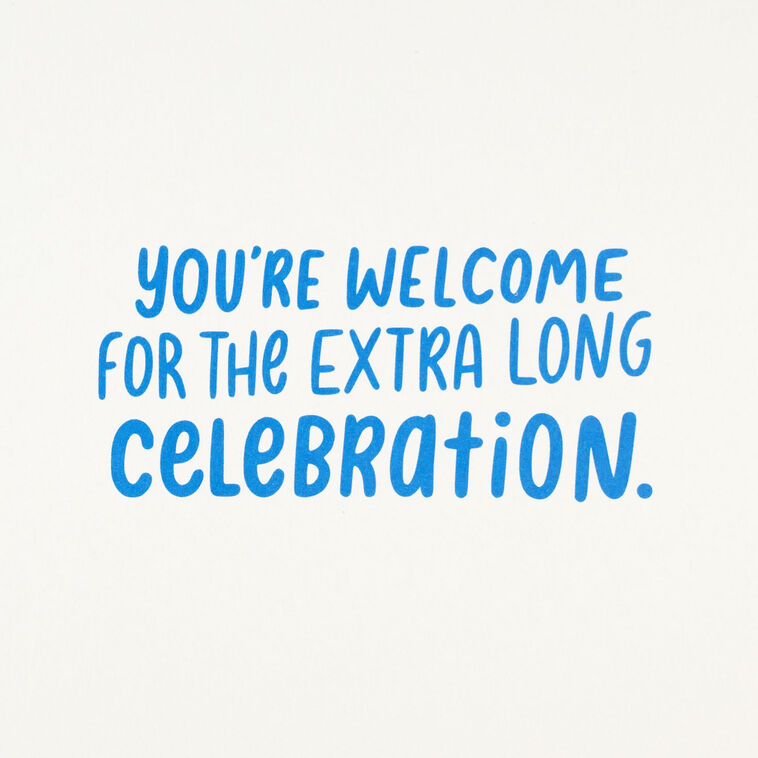 Hallmark The Celebration Isn't Over Yet Belated Birthday Card