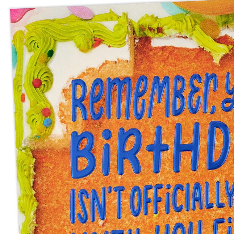 Hallmark The Celebration Isn't Over Yet Belated Birthday Card