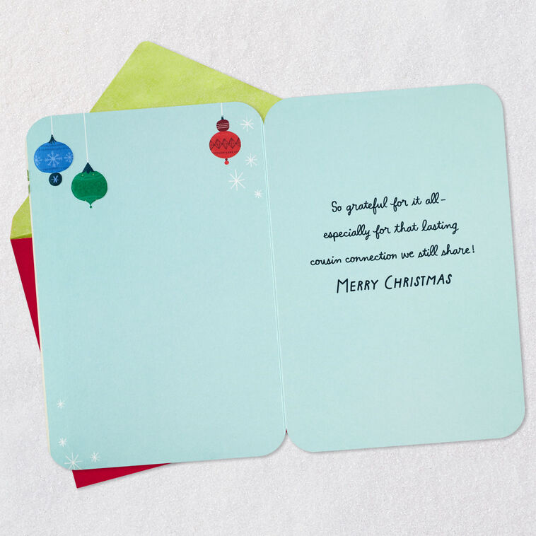 Hallmark The Connection We Share Christmas Card For Cousin