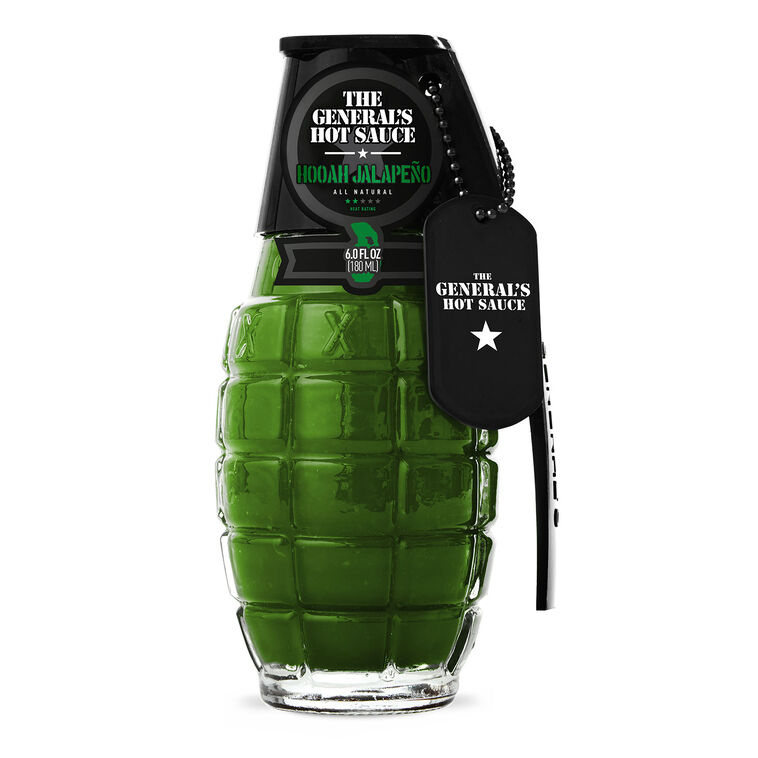 hallmark The General's Hot Sauce Hooah Jalapeño Flavor 6 oz