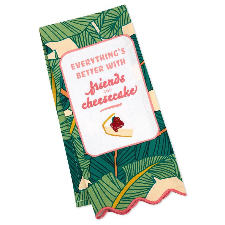 hallmark The Golden Girls Better With Friends and Cheesecake Tea Towel 18x26