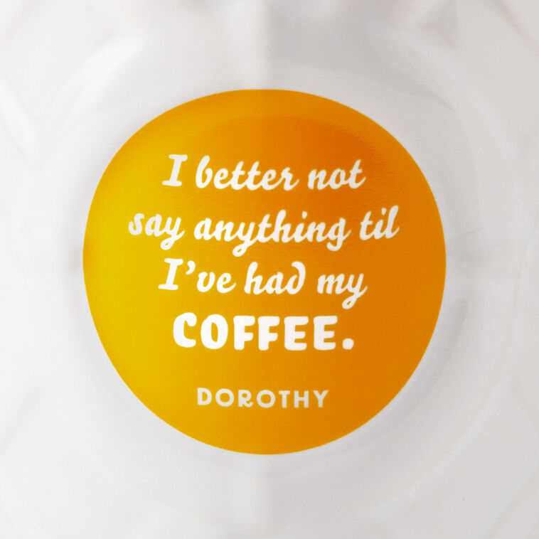 Hallmark The Golden Girls Dorothy Zbornak Sculpted Mug 14.5 Oz